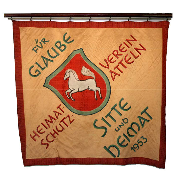 Heimatschutzvereinsfahne schützenverein atteln