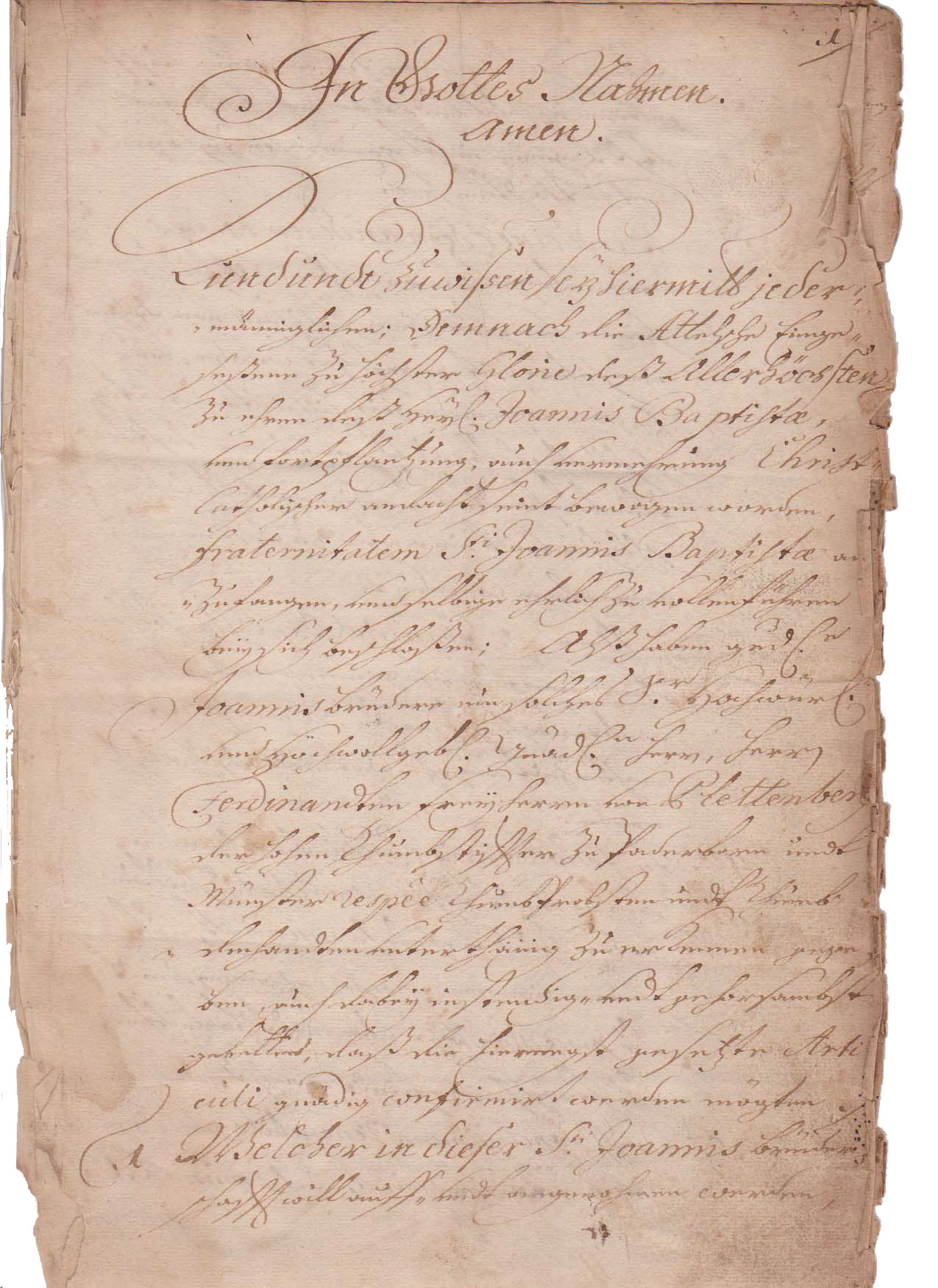stiftungsurkunde schützenverein atteln